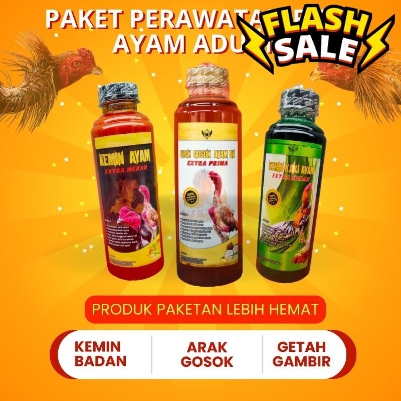 New Paket Perawatan Fisik Ayam Aduan Arak Gosok Kemin Badan Kemin Getah Gambir Hijau Ayam Adu Siap T