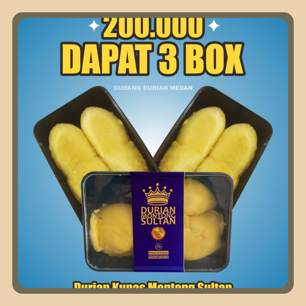 

Paket Durian Kupas Montong Sultan