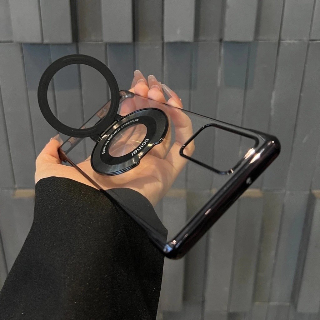 Plating Frameless Magnetic Holder Thin Case Untuk Huawei Nova 11 Pro 10 9 8 7 7se P60 P50 P40 P30 Pr