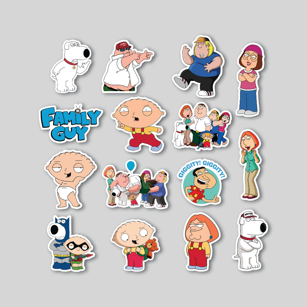 

Sticker Pack Family Guy | Sticker Tumbler | Stiker Laptop Koper Helm