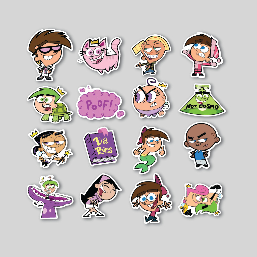 

Sticker Pack Fairy Odd Parents | Sticker Tumbler | Stiker Laptop Koper Helm