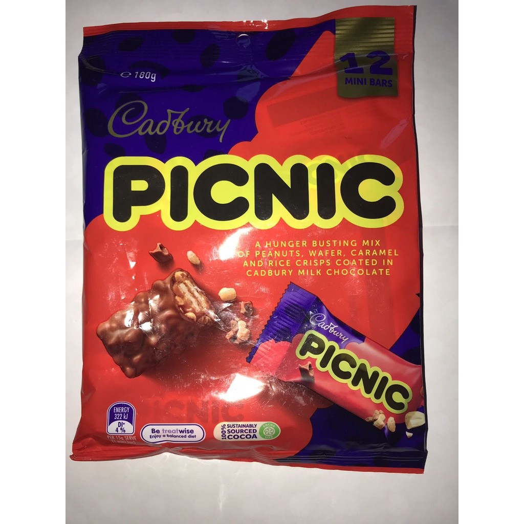 

Cadbury Picnic Sharepack 12 Packs Australia