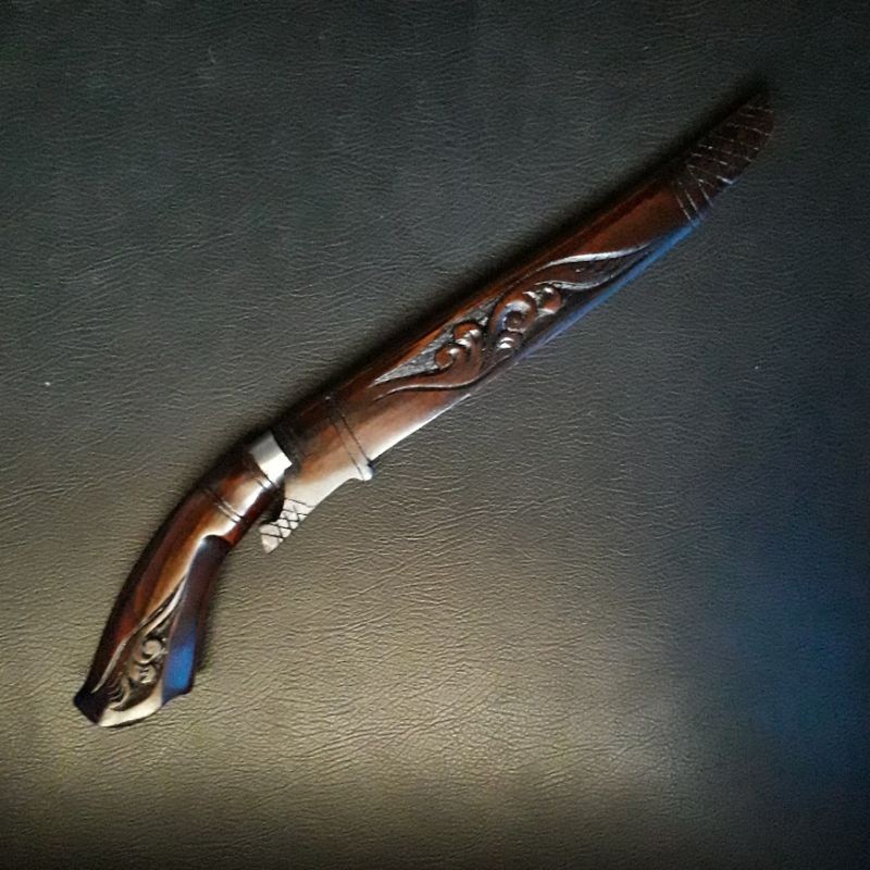 (maskas) Golok cibatu asli / golok baja per asli TERMURAH_ YU ORDER Pisau Sembelih Baja Ukir batik B