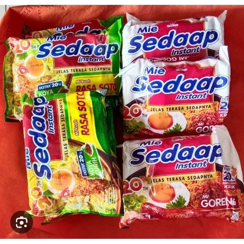 

Mie Sedaap Goreng dan Soto / Mie Instan Sedaap Goreng dan Mie Instan Sedaap Soto 90gr