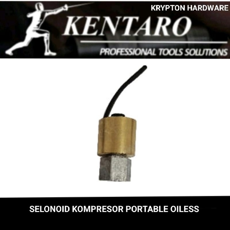 Kentaro selenoid valve kompresor portable oilessHALA
