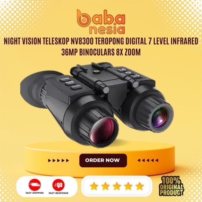 NIGHT VISION Teleskop NV8300 Teropong Digital 7 Level Infrared 36MP Binoculars 8X Zoom