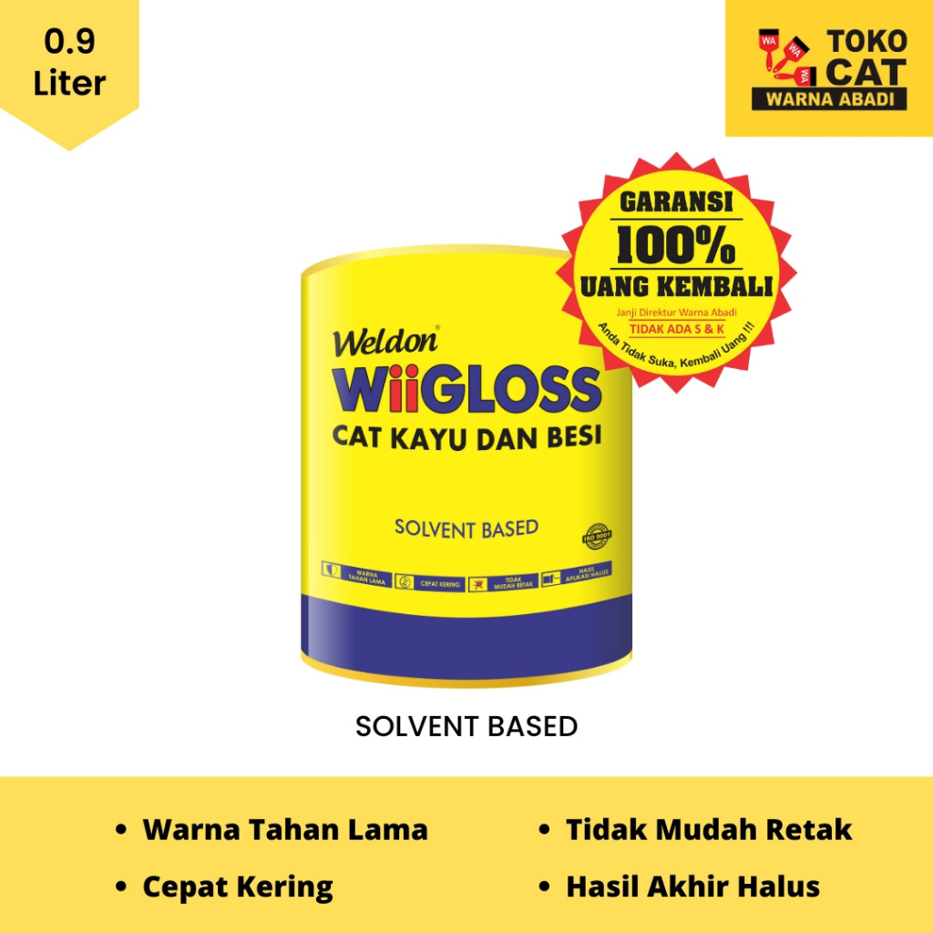 Cat Kayu Besi Wiigloss 0.9 Liter