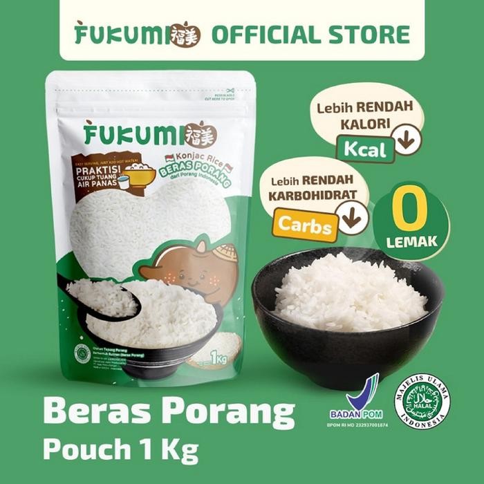 

[Dijual]FUKUMI BERAS PORANG SHIRATAKI KONJAC RICE POUCH 1KG NASI - FOOD - 3 pcsTerlaris