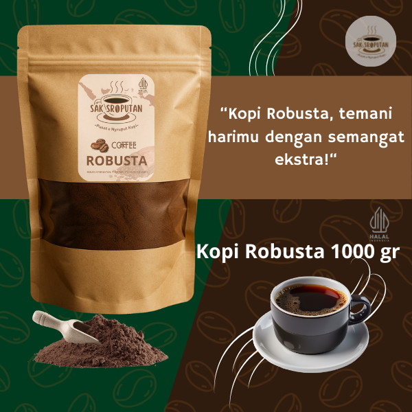 

spesial kopi bubuk Robusta kemasan 1 kg rasa sedap dan mantap kopi bubuk Robusta 1 kg bubuk kopi robusta 1000 gram kopi bubuk robusta 1000 gram