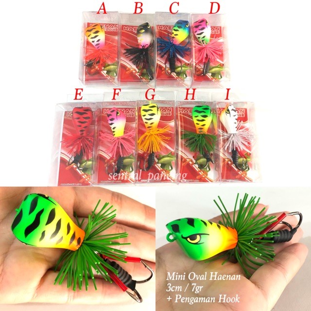 Lure Haenan Mini Jump Frog Oval