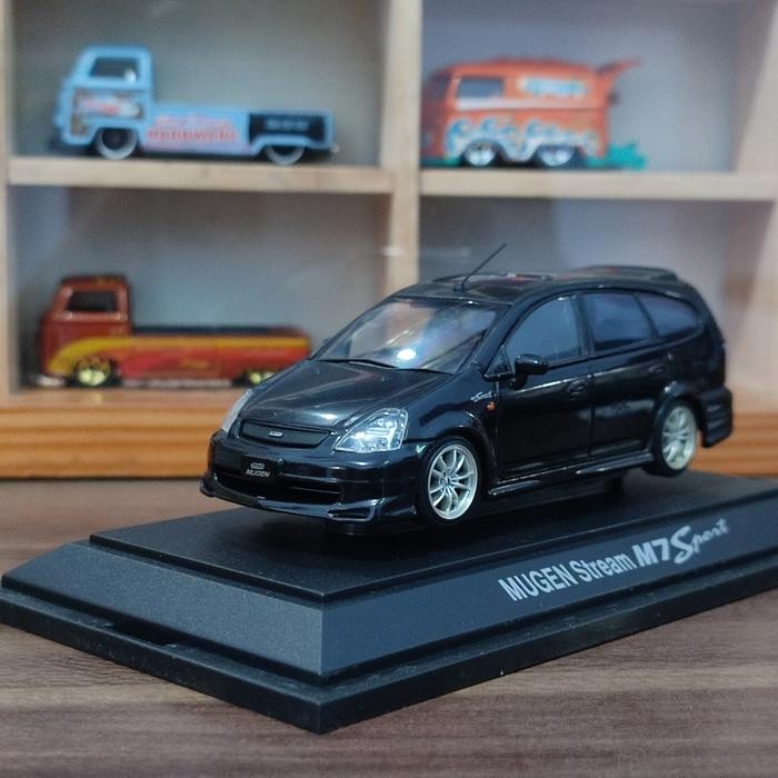 Diecast Honda Stream Mugen Ebbro skala 1:43 RARE Miniatur