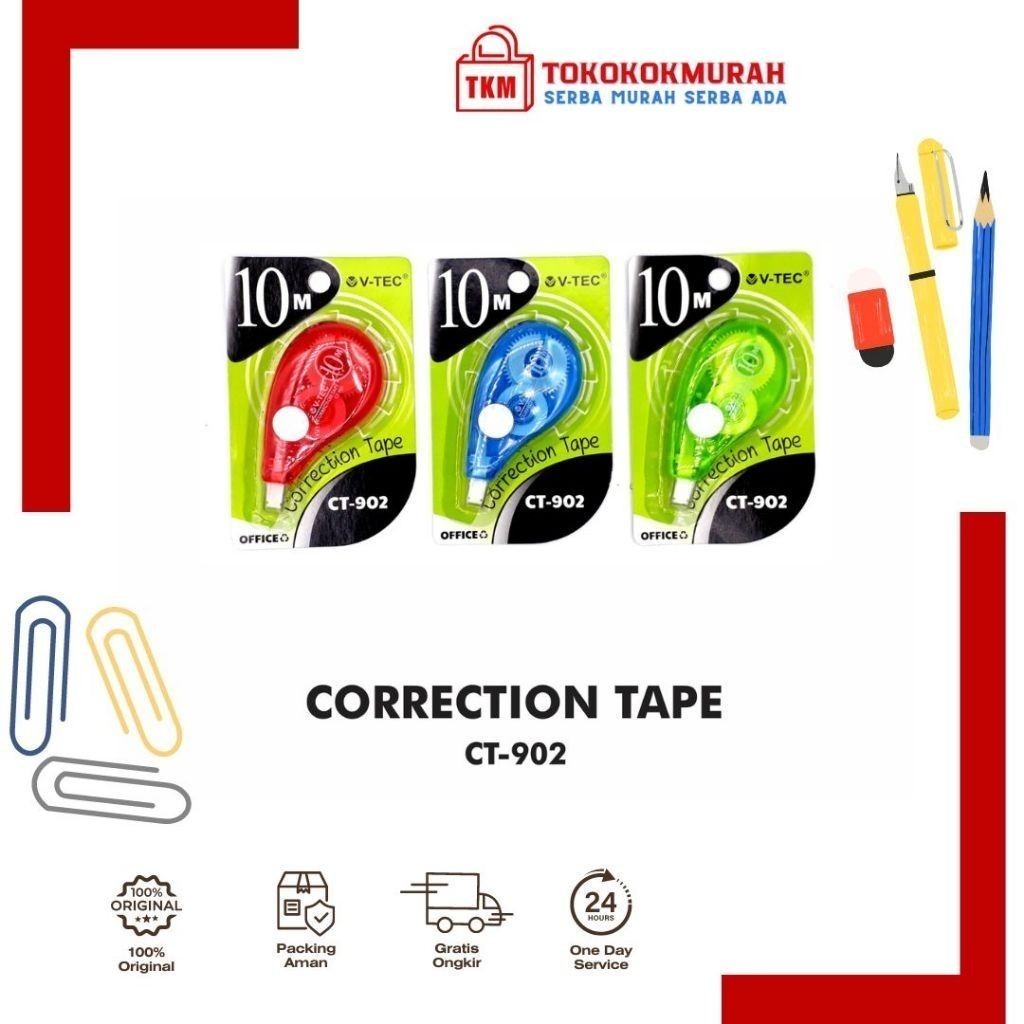 

V-TEC CORRECTION TAPE TYPE CT-902