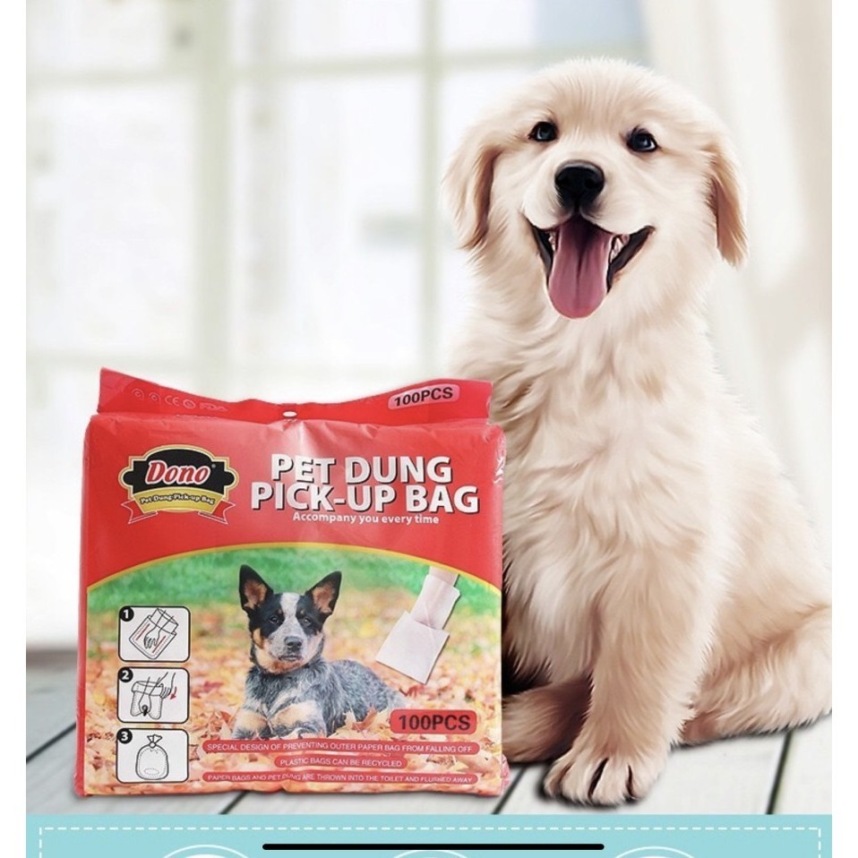 GD Plastik poop kotoran anjing pet dung pick up bag dono