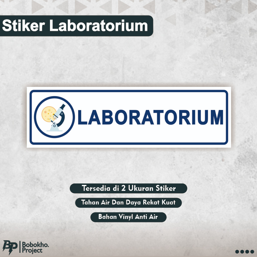 

Stiker Laboratorium / Ruang Laboratorim / Ruang Lab / Stiker Ruang Lab Klinik Rumah Sakit