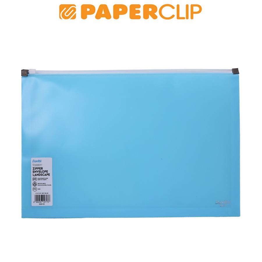

ZIPPER FILE BANTEX FOLIO 3222 23 SKY BLUE