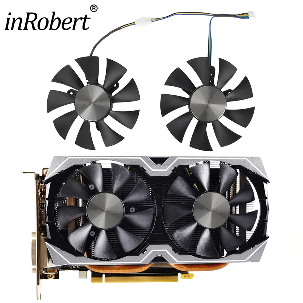 Original 2pcs 85mm 4Pin Cooler Fan For ZOTAC GTX1060 6GB GTX 1070 Mini GTX 1060 Graphics Card Coolin