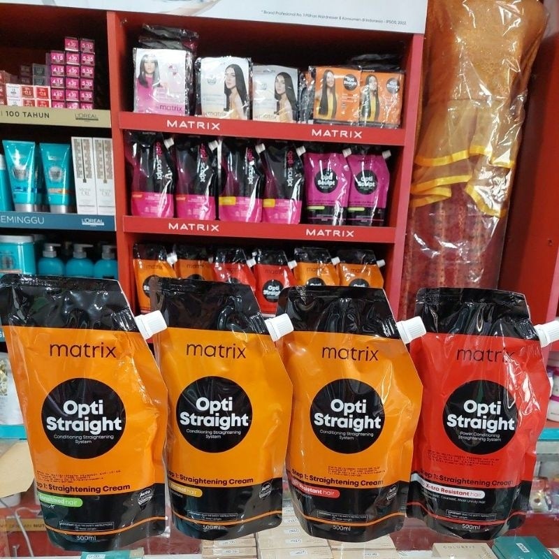MATRIX OPTISTRAIGHT / PELURUS RAMBUT / SMOOTHING STEP 1 500ML