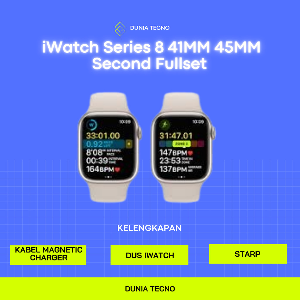 Apple Watch Series 8 / iWatch Series 8 41MM 45MM Second Fullset Dunia Tecno