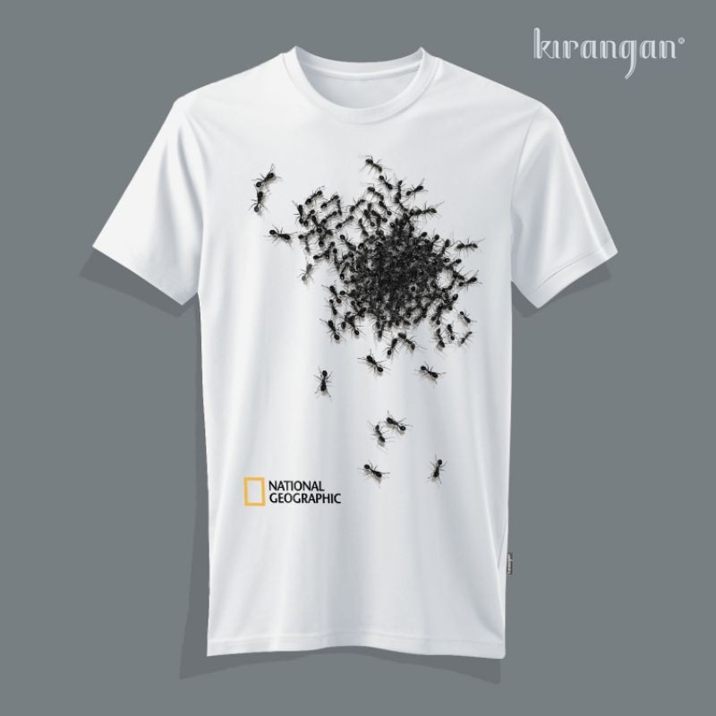 Kaos Kirangan Fauna Semut Hitam Katun Premium Lokal