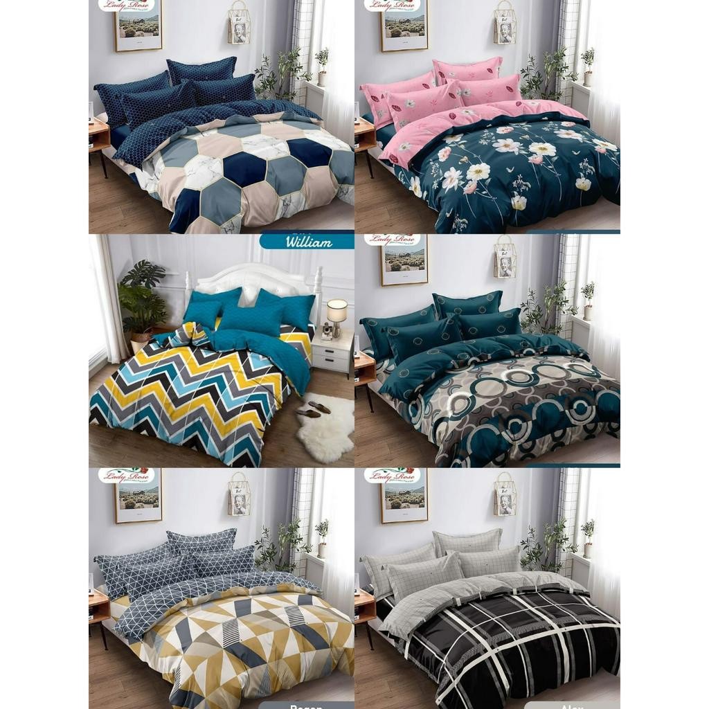 Bedcover Set Bedcover Lady Rose Set UK 180X200 (Sprei Plat) Terbaru
