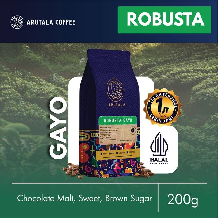 

ARUTALA Kopi Robusta Gayo Coffee 200 gram - Biji
