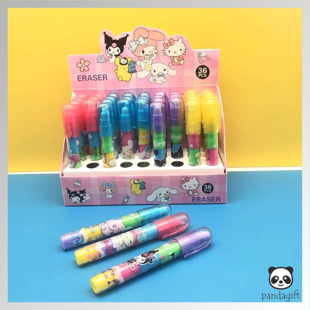 

Penghapus Cabut Susun Sanrio Karakter Kuromi Melody Monroll Lucu - GG0486