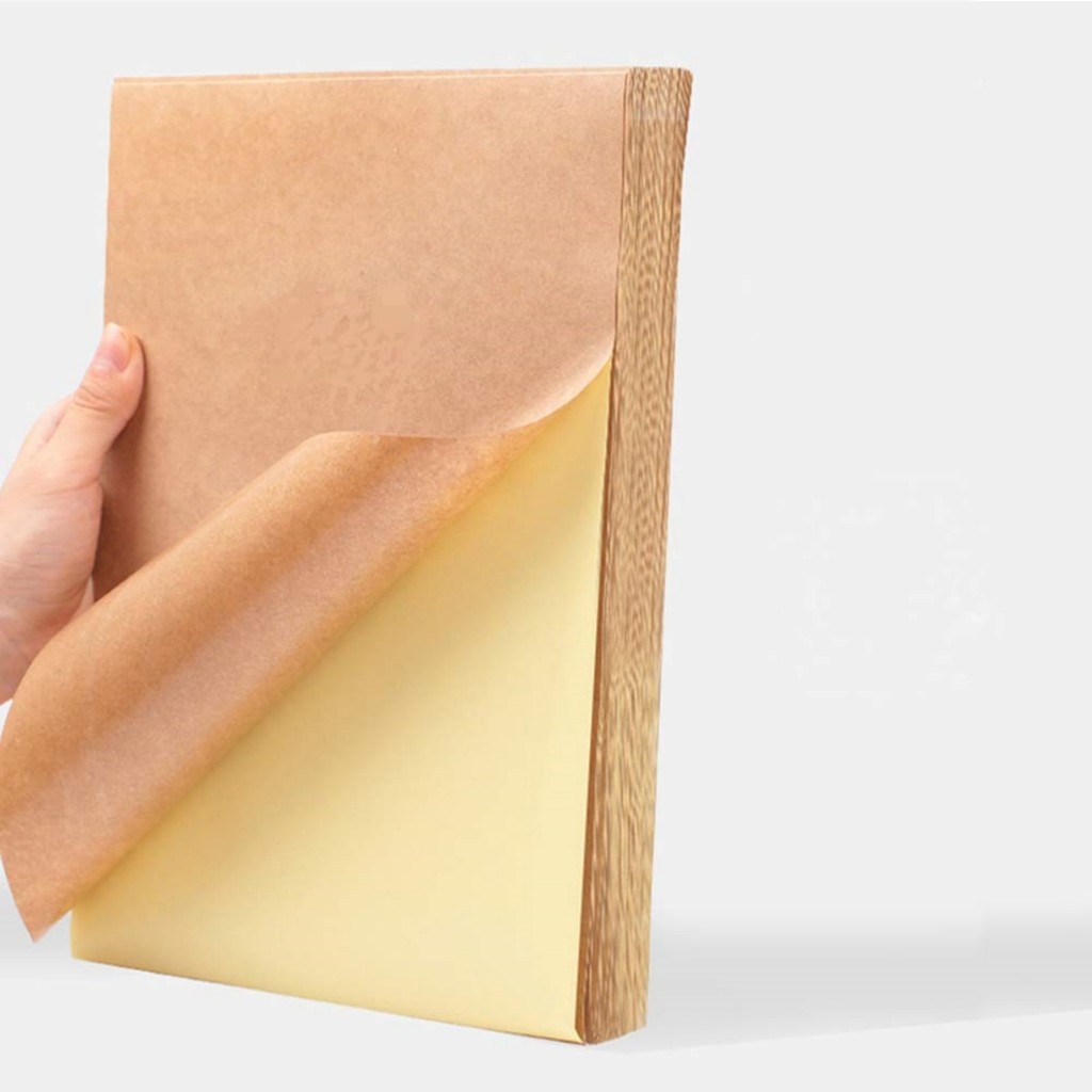 

50pcs A4 self-adhesive Kraft paper sanding sticker writing paper, inkjet printer and laser printer A4 self-adhesive Kraft paper