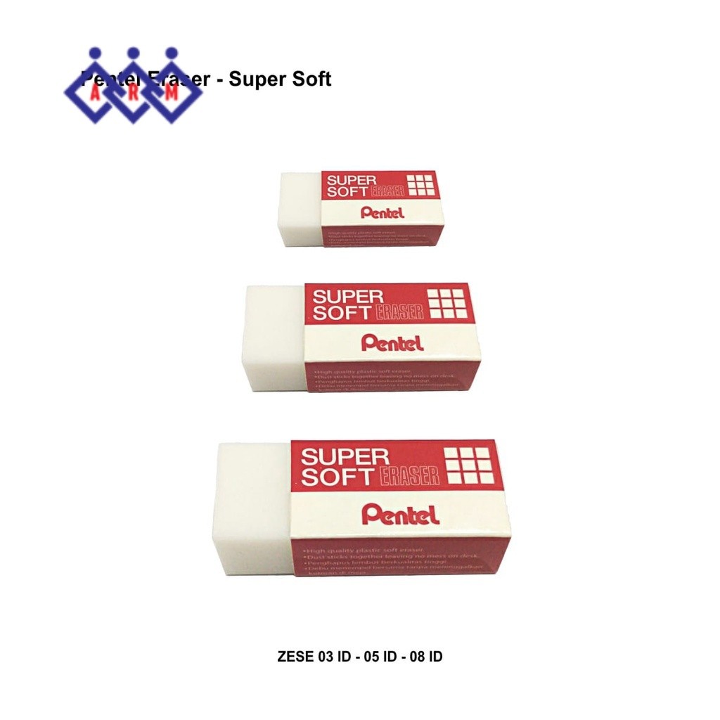 

Penghapus pensil Pentel kecil soft (1PCS) + Best Seller