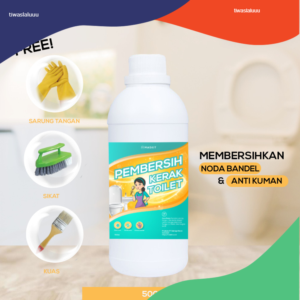 Pembersih Kerak Toilet Kamar Mandi Nat Keramik