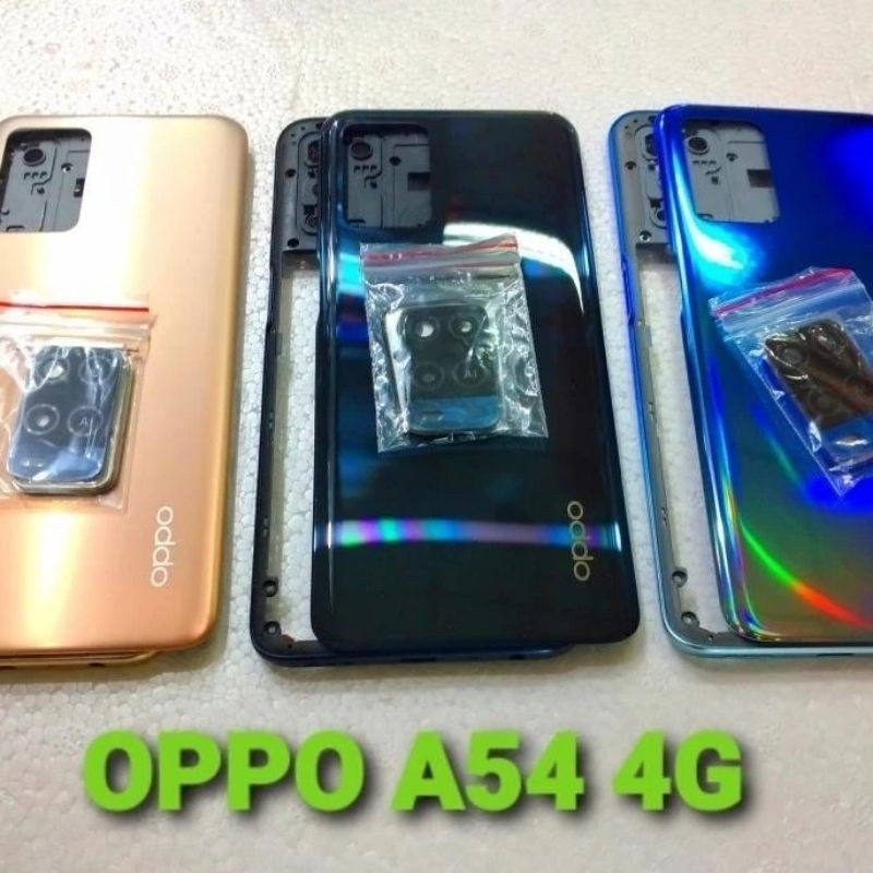 PROMO Casing Housing Kesing BackDoor + Bezel Samping OPPO A54 4G CPH2239 ORIGINAL | Cassing Belakang