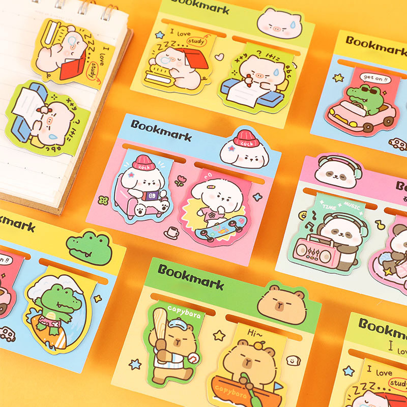 

Pembatas Buku Magnet Motif Kartun Capyybara Lucu Penanda Catatan Kertas Karakter