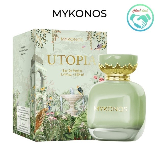Mykonos Utopia Extrait De Parfum 15ml & 100ml Floral White Musk