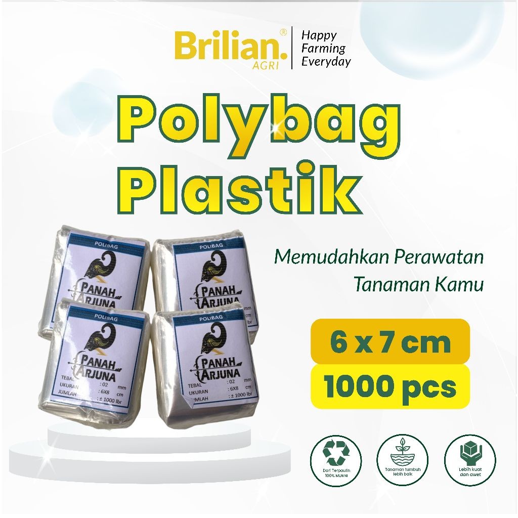 BRILIAN - 1000 Lembar  Polibag Semai Cabe Polybag Semai Benih Polibag Pembibitan