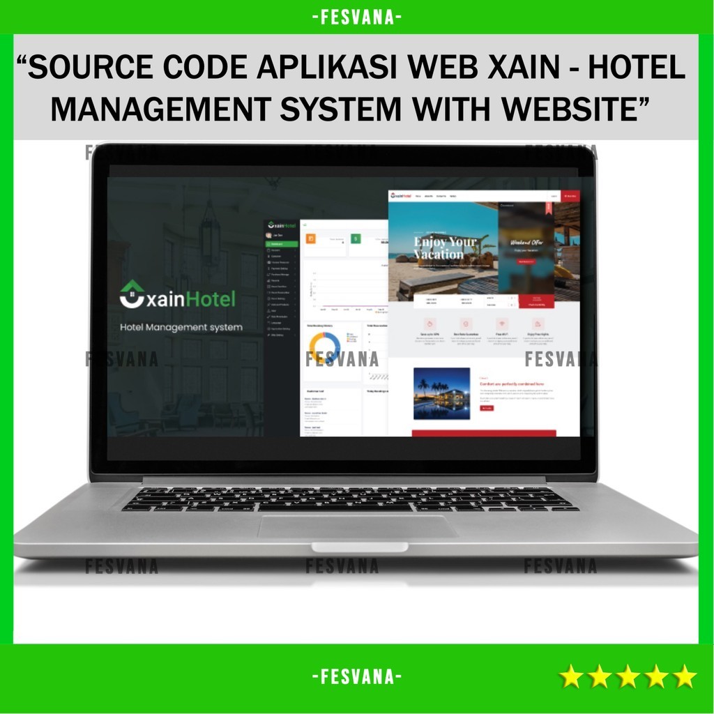 SOURCE CODE APLIKASI WEB XAIN - HOTEL MANAGEMENT SYSTEM WITH WEBSITE FESVANA