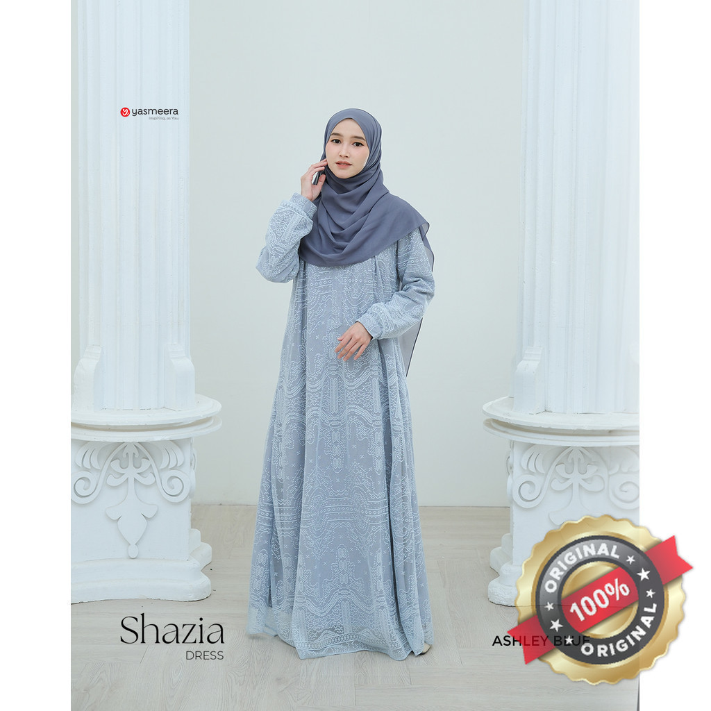 YASMEERA Gamis Shazia Dress Brokat Full Brukat Kondangan Wisuda Mewah Loss Simple Model Terbaru 2025