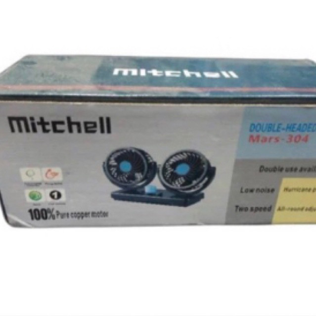 Kipas angin mobil 24V 24 volt mitchell double head single switch