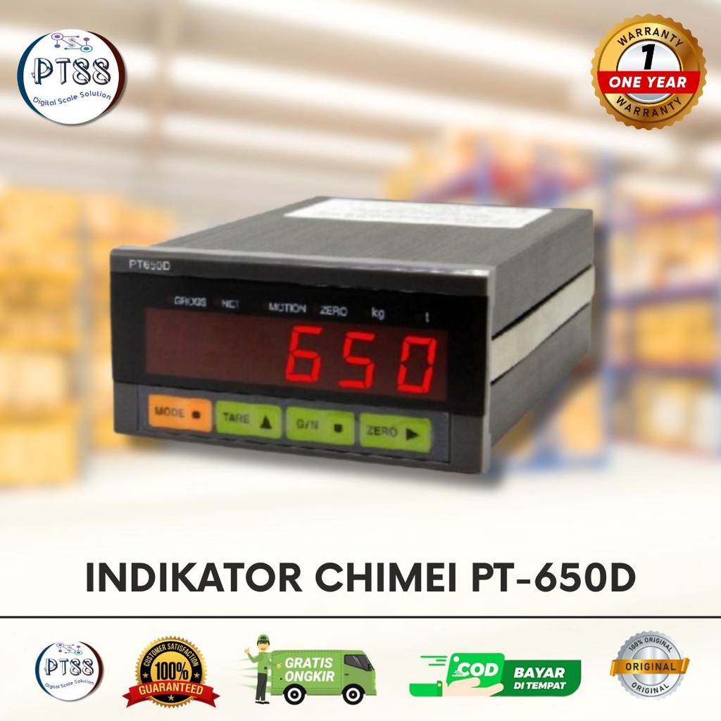 indicator chimei PT-650D / indicator jembatan timbang PT-650D + BCD