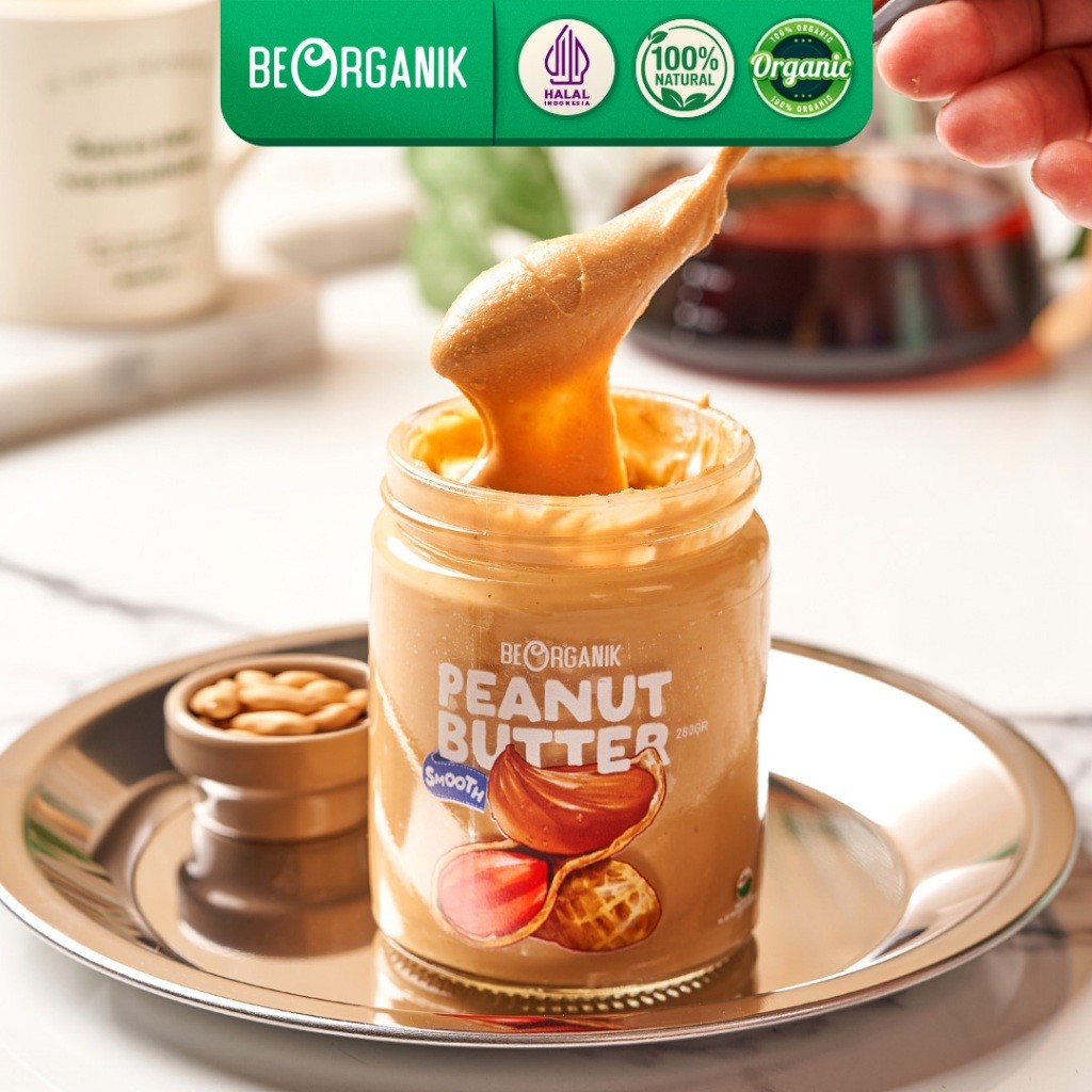 

Beorganik Peanut Butter / Selai Kacang 280gr (Unsweetened, Gluten Free, Vegan)