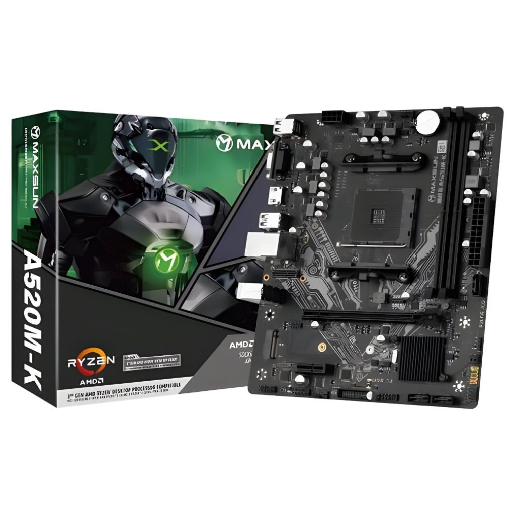 MAXSUN Challenger A520M-K - AM4 A520 DDR4 USB 3.2 SATA3