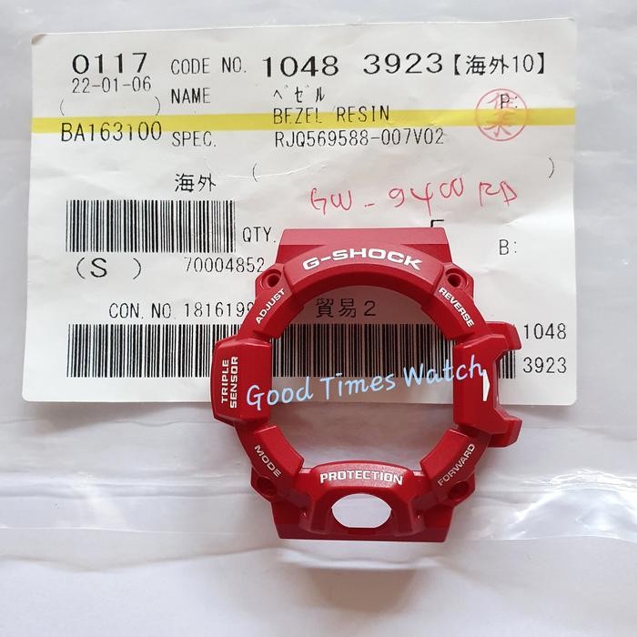 BEZEL G-SHOCK GW-9400RD-4 GW 9400RD GW 9400 CASIO ORIGINAL