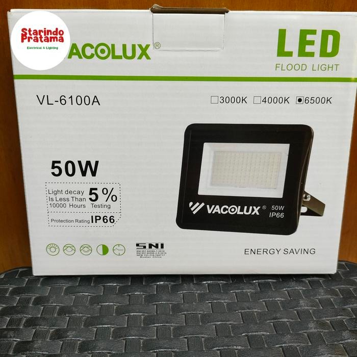 VACOLUX LAMPU SOROT LED  50W 100W 20W / LAMPU TEMBAK LED 50 WATT - 20 WATT