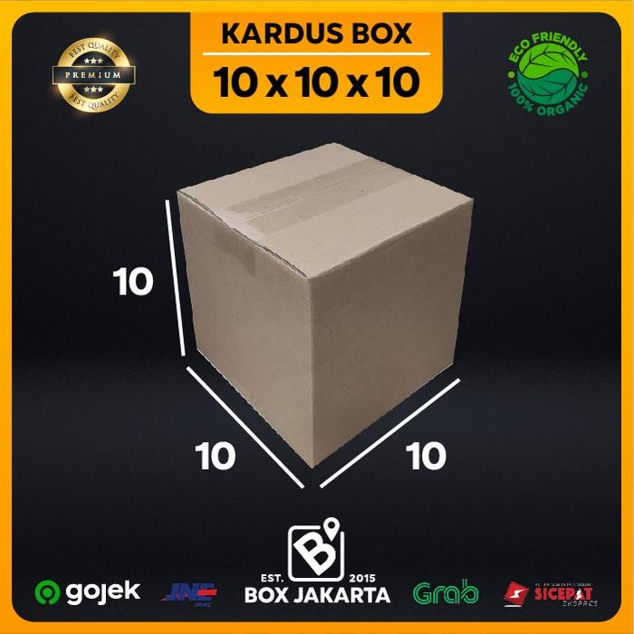 

KARDUS BOX uk 10x10x10 CM Kotak Packaging Corrugated SHEET POLOS