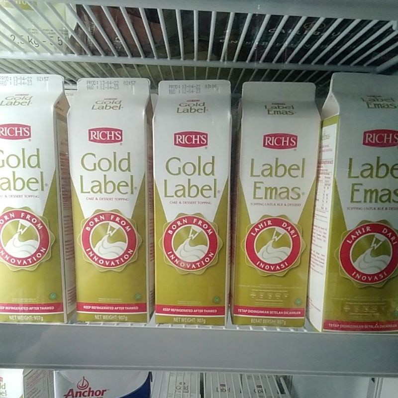 

Rich's Gold Label 907gr Whipping Cream Rich Richs