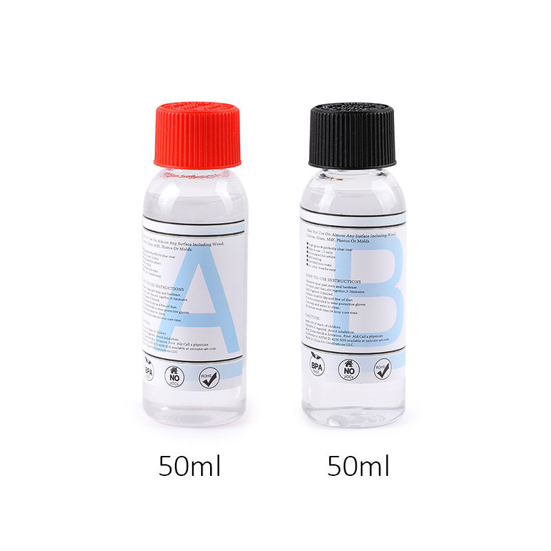 

1:1 Clear Epoxy Resin Crystal Clear Art Resin Epoxy 2 Part Epoxy Casting Resin Kit with Measuring Cups, Stick, Silicone Gloves