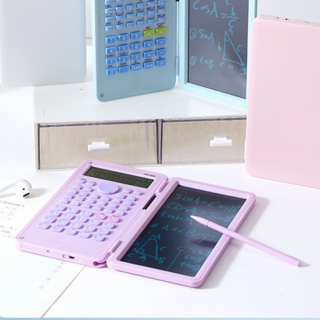 

TERMURAH! KALKULATOR SCIENTIFIC 2IN1 DENGAN WRITING PAD YANG DAPAT DILIPAT FREE PENSIL TULIS