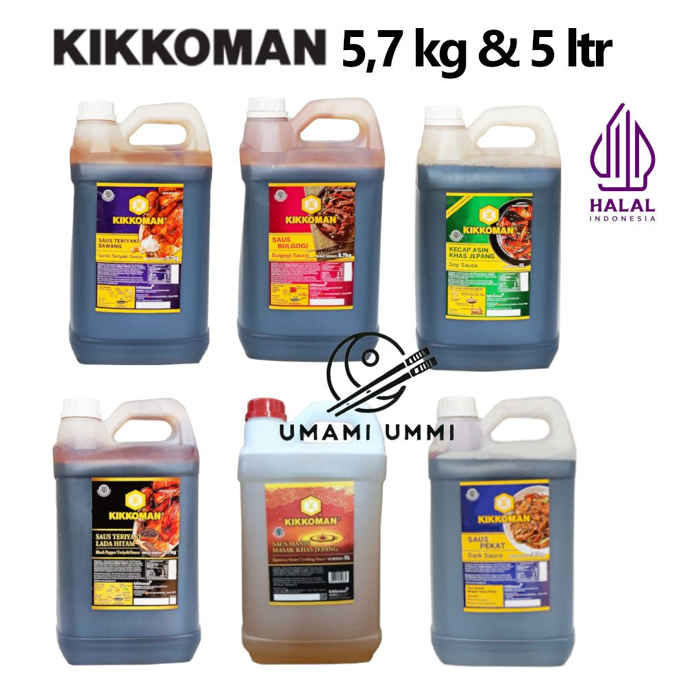 

KIKKOMAN 5,7 kg / 5 Liter Banyak Varian Soy Sauce, Gochujang, Teriyaki, Bulgogi, Oyster, dll