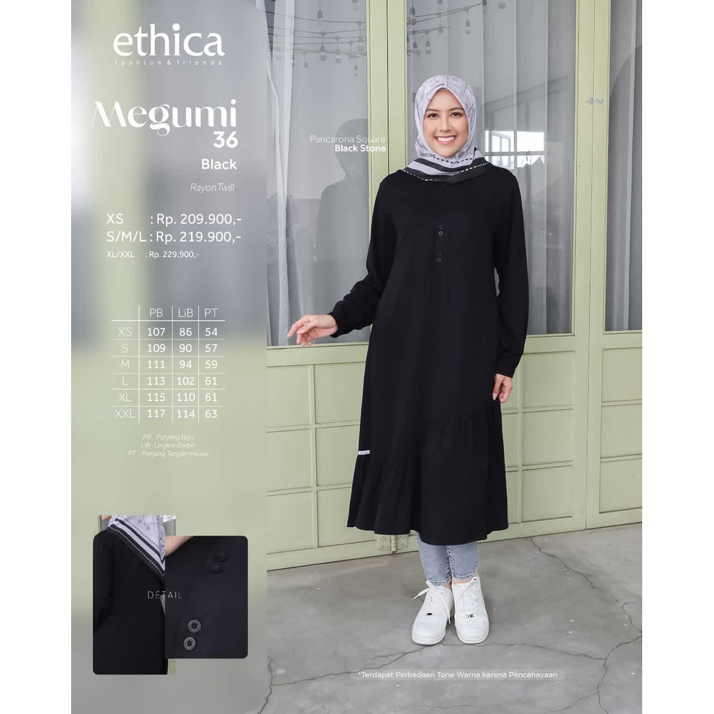 ETHICA TUNIC MEGUMI 36 BLACK