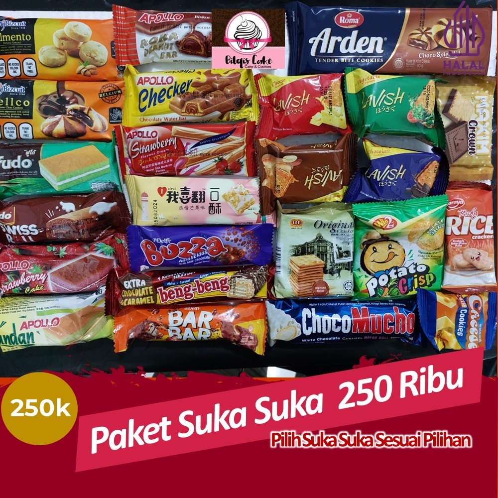 

PAKET SUKA SUKA 250 Ribu / Snack import Pilih Sendiri LIVE