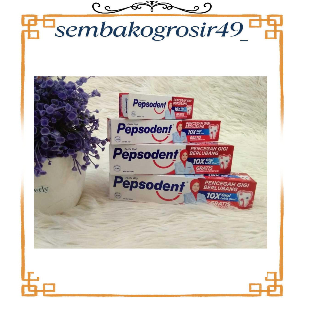 SSG49  PASTA GIGI PEPSODENT 75 GRAM 120 GRAM ORIGINAL / ODOL PEPSODENT PENCEGAH GIGI BERLUBANG SG