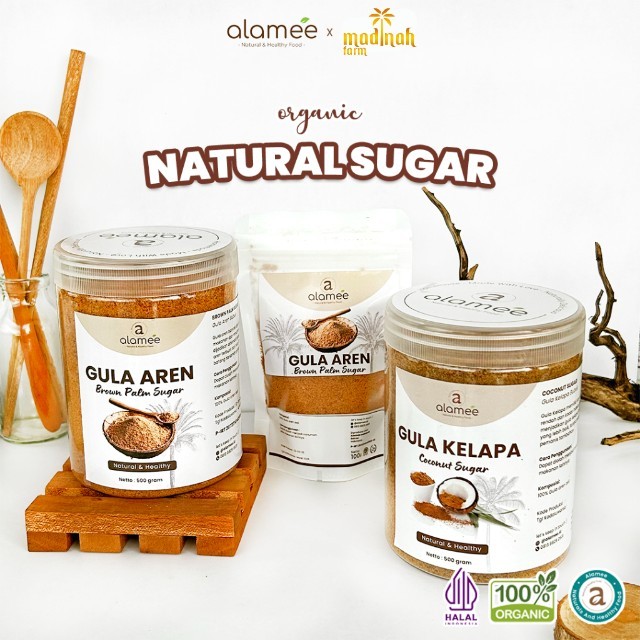 

Gula Semut Kelapa Aren Organik Asli Bubuk Coconut Sugar Premium Powder Natural Organik Organic 500gr madinah